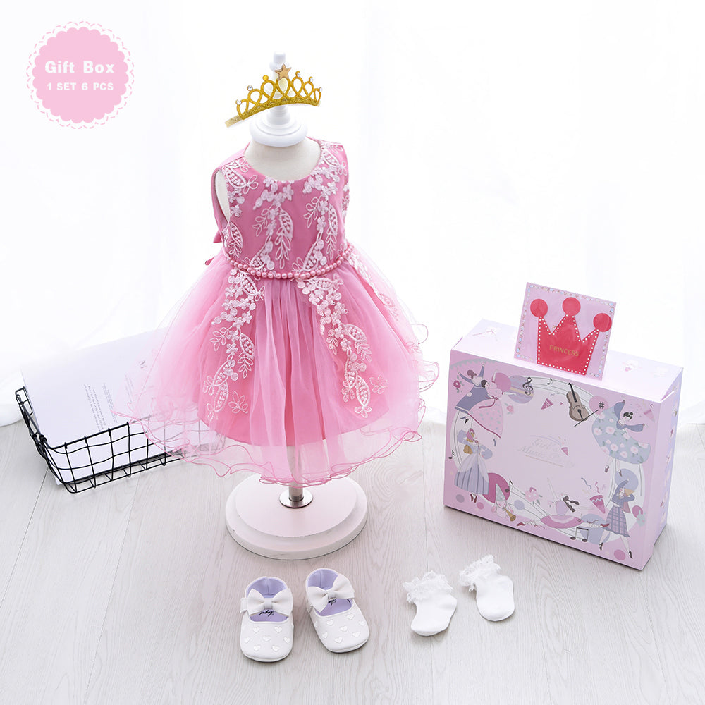 ZH38 ODM Custom Tutu Design Children Clothing Set Cute Layered Cake Birthday Baby Girls Kids Party Dresses With Applique