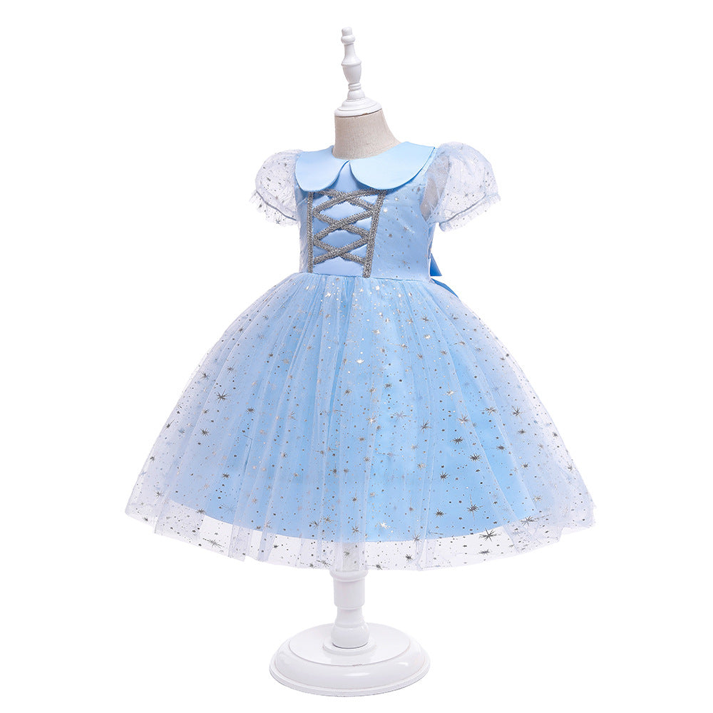 HP171 Outong Yoliyolei 2022 New Sequin Snow And Ice Princess Dress Princess Aisha Girl Dress Little Girl Halloween Dress