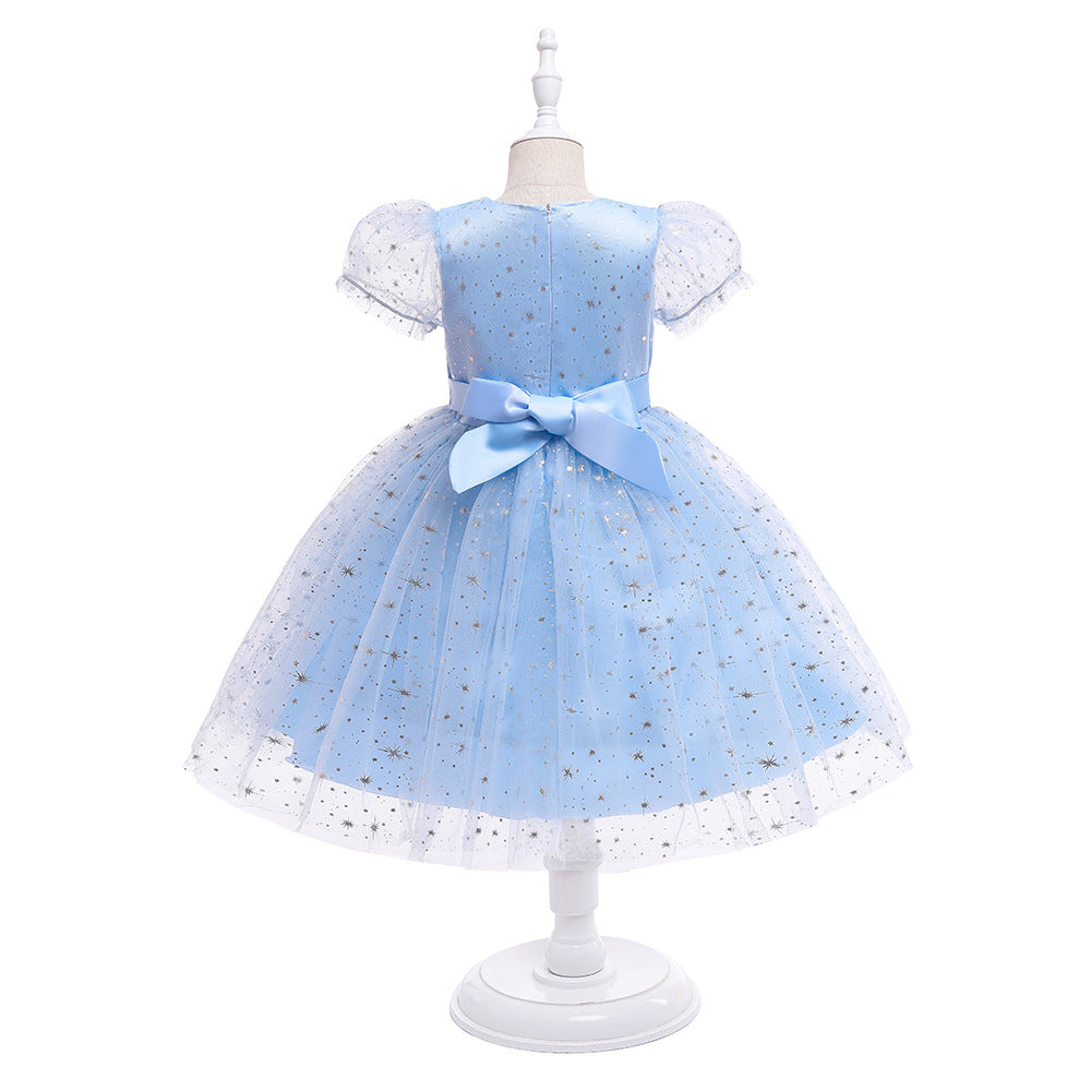 HP171 Outong Yoliyolei 2022 New Sequin Snow And Ice Princess Dress Princess Aisha Girl Dress Little Girl Halloween Dress