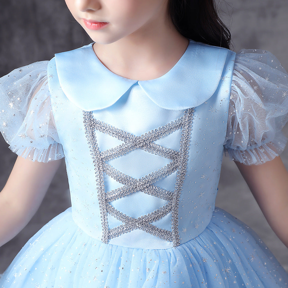 HP171 Outong Yoliyolei 2022 New Sequin Snow And Ice Princess Dress Princess Aisha Girl Dress Little Girl Halloween Dress