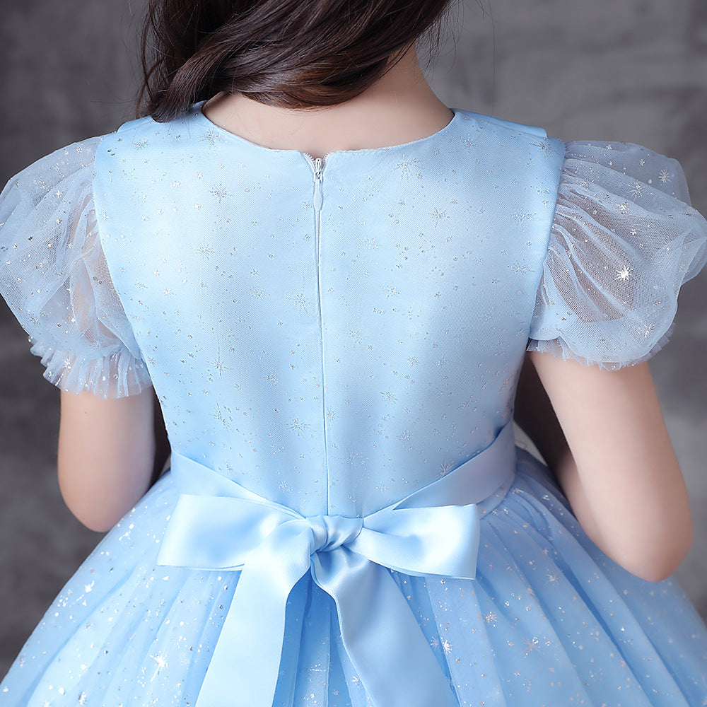 HP171 Outong Yoliyolei 2022 New Sequin Snow And Ice Princess Dress Princess Aisha Girl Dress Little Girl Halloween Dress