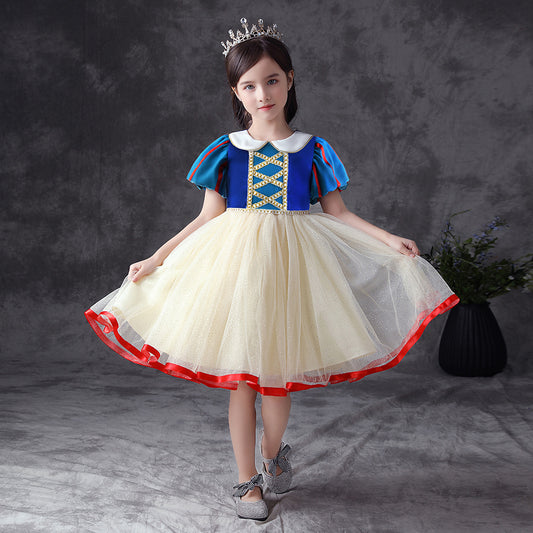 HP179 Outong Yoliyolei Baby Elegant Luxury Cosplay Clothing Girls Summer Dress Sweet Role Play Princess Kids Wear Dress