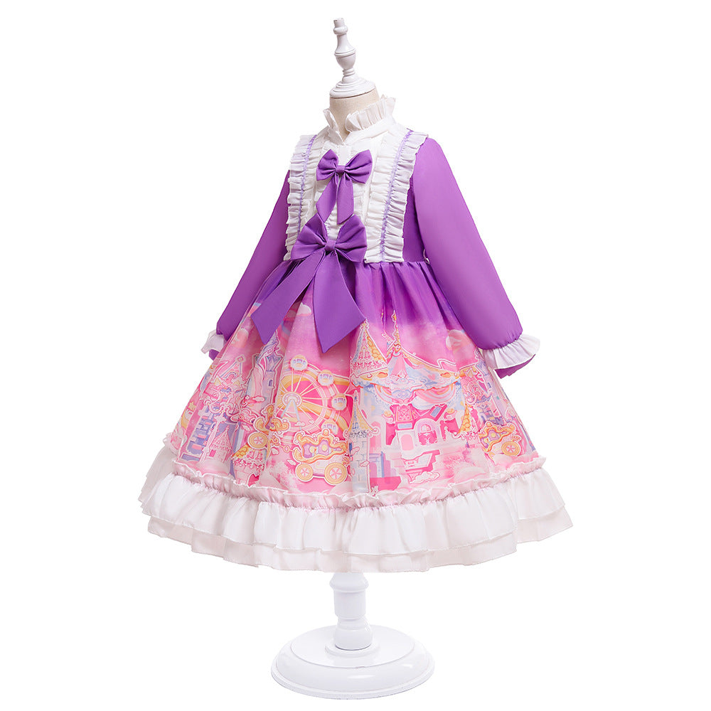 HP232 Outong Yoliyolei Cute Lolita Girl Dress for Kids Baby Toddler Party Wedding Dress Girl Ball Gown Birthday Princess Dresses