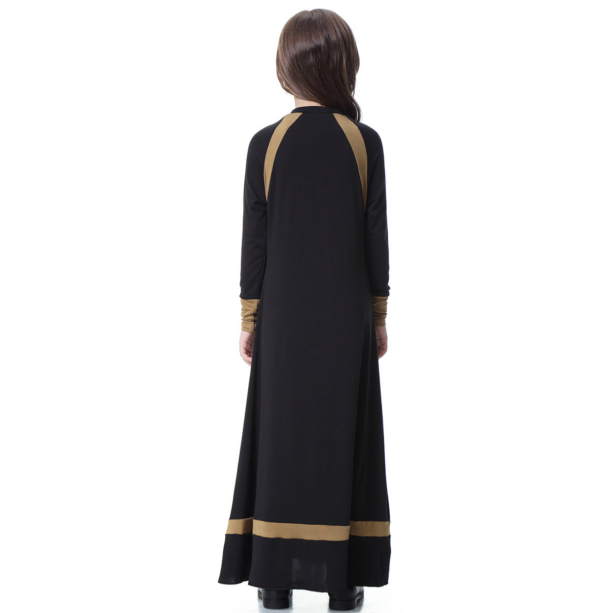 Wholesale Kids Muslim Arabian Long Sleeve Long Dresses Wedding Party Dresses Girls Muslim Dresses