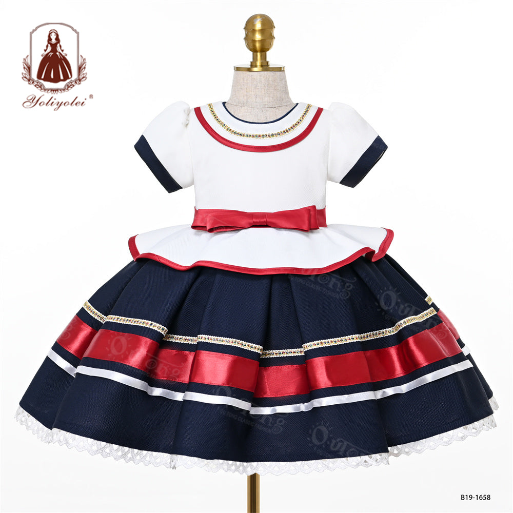 B19-1658 Wholesale New Girls Dress Encanto Movie Cartoon Cosplay Costume Festive Easter Party Mirabell Princess Dress