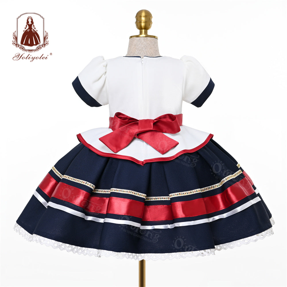 B19-1658 Wholesale New Girls Dress Encanto Movie Cartoon Cosplay Costume Festive Easter Party Mirabell Princess Dress