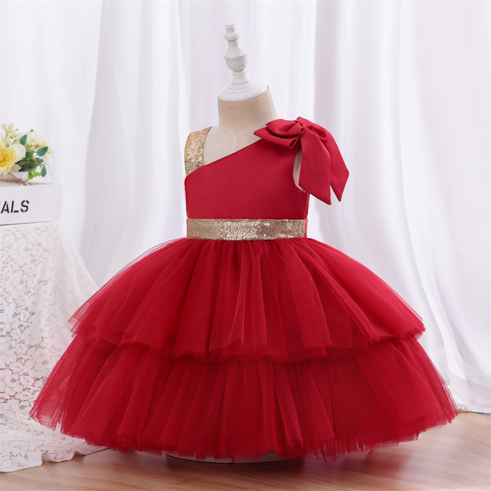 Ds0803 Yoliyolei Vestido Infantil Toddler Girls Dresses Party Princess Baby 2-5 Years Old Kid Summer Dress