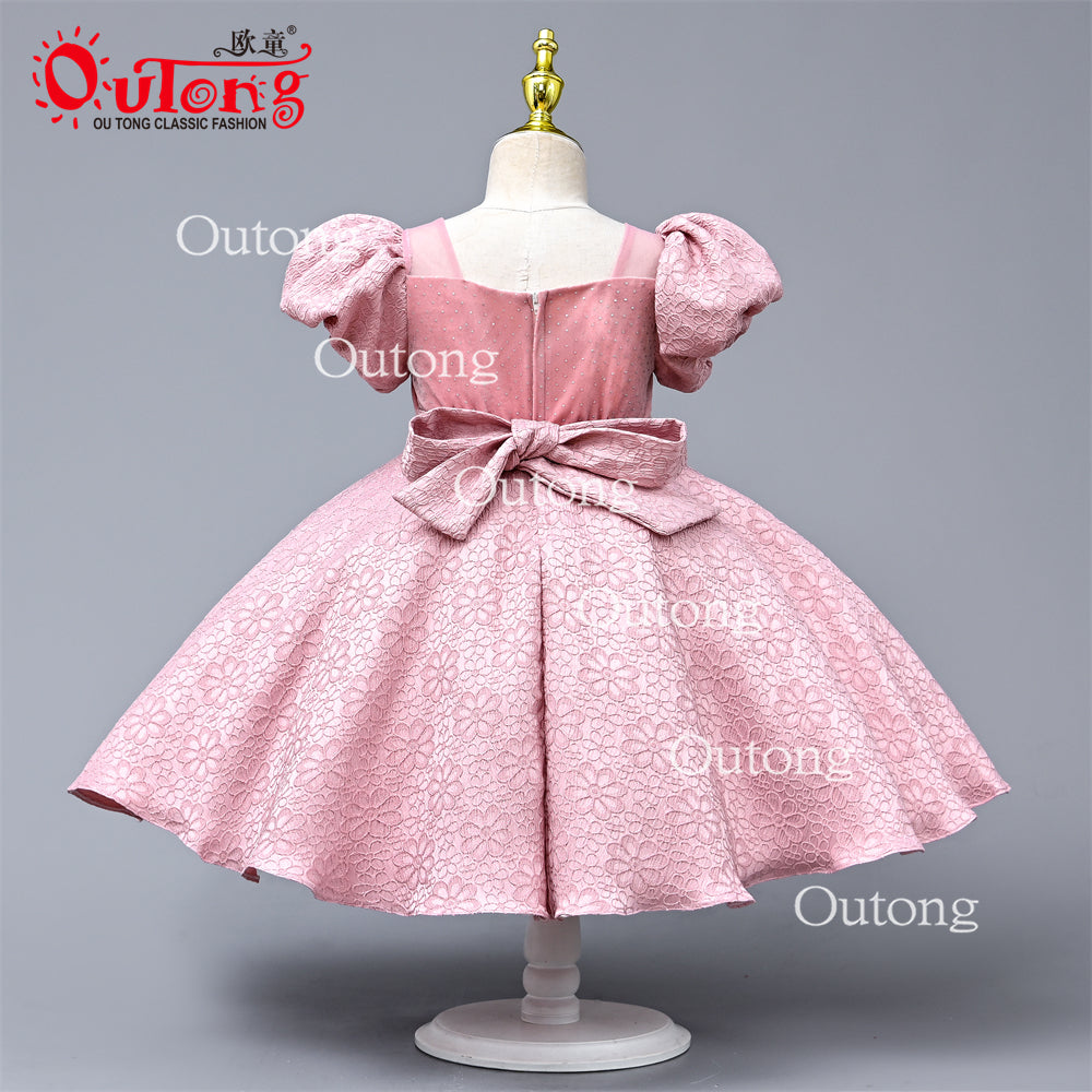 WA0494 Yoliyolei Vintage Elegant Party Dresses For Weddings Girls Princess Ceremony Long Kids Evening Party Flower Girl Dress