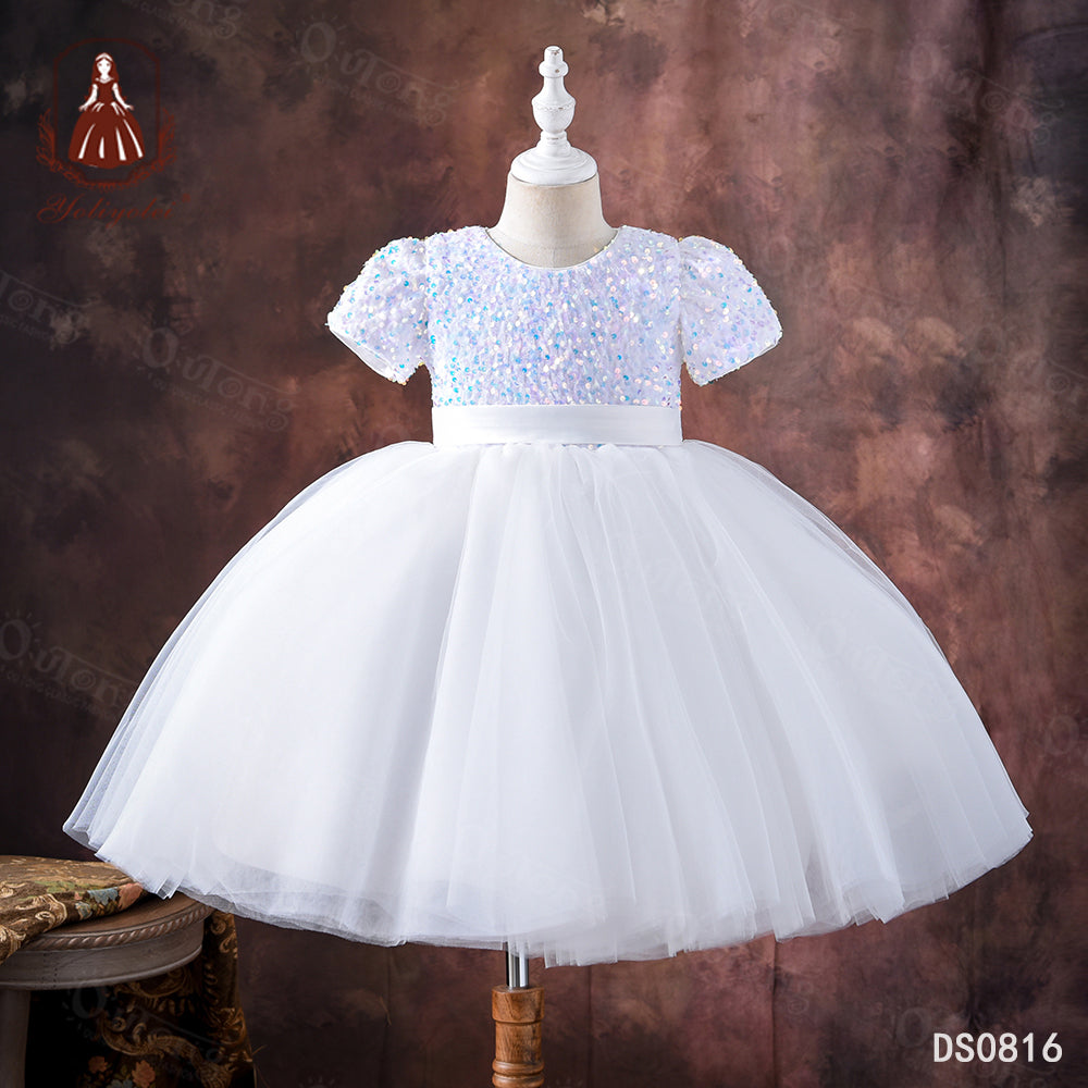 Ds0816 5-9 Years Kids Boutique Clothing Birthday Dress Girl Autumn Princess Girls Party Dresses