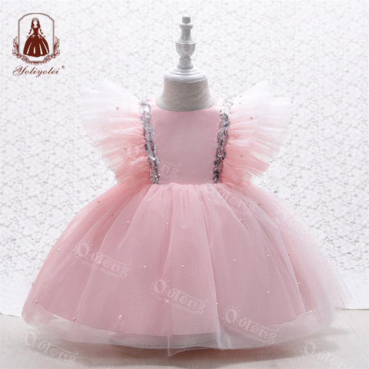 EA003 Kids Designers Clothes Easter Dress Birthday Summer Girl Dress