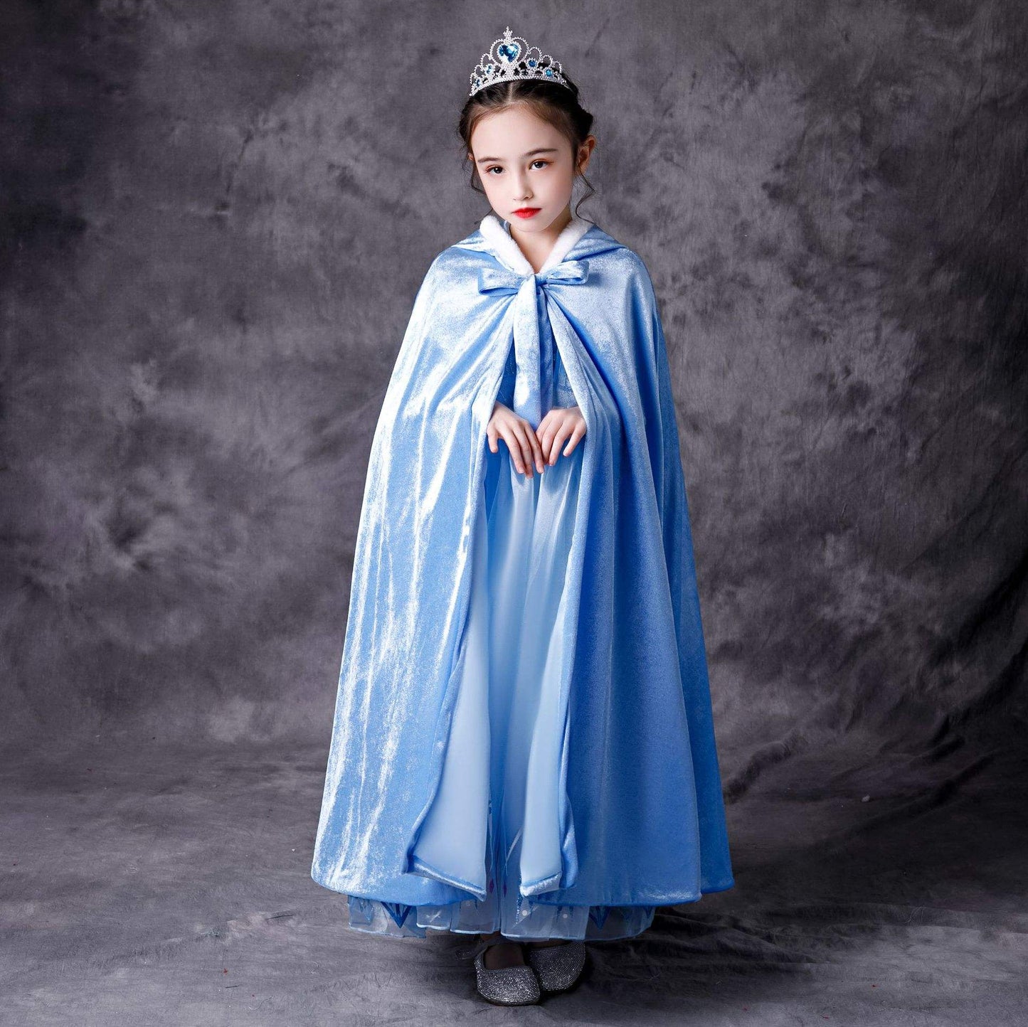 S002 Cosplay Party Dress Up Princess Halloween Fairy Princess Kids Fancy Dress 2 Elsa Anna Fashion Girl Costume Frozen Dress