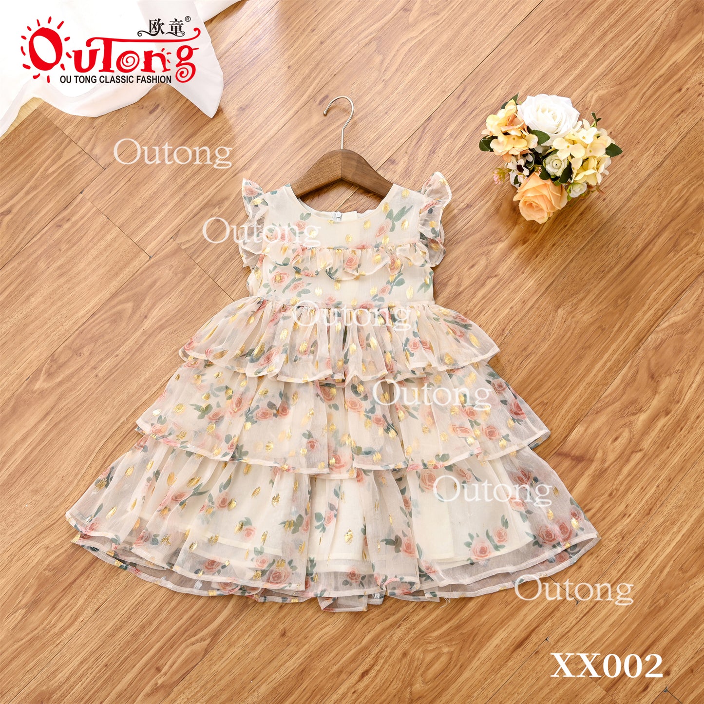 XX002 Yoliyolei Vintage Elegant Party Dresses For Weddings Girls Princess Ceremony Long Kids Evening Party Flower Girl Dress