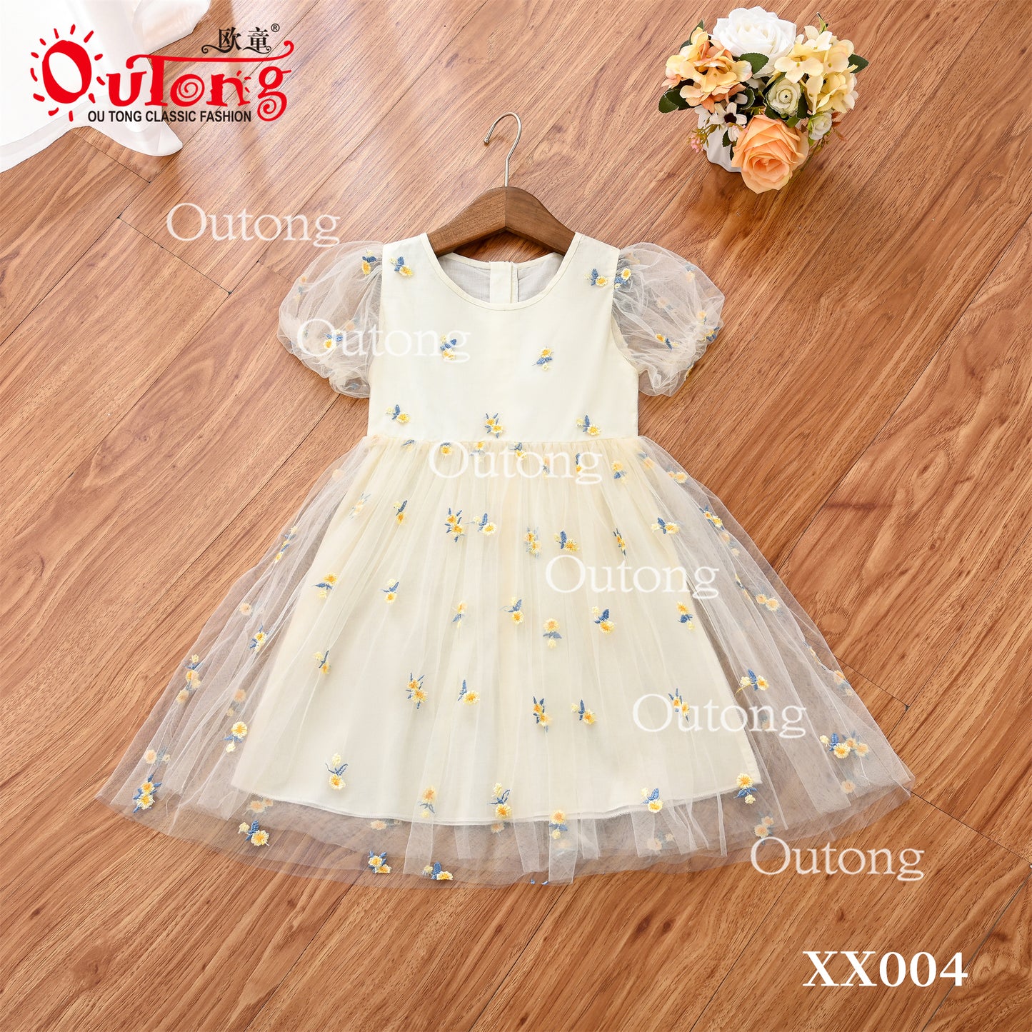 XX004 Yoliyolei Vintage Elegant Party Dresses For Weddings Girls Princess Ceremony Long Kids Evening Party Flower Girl Dress