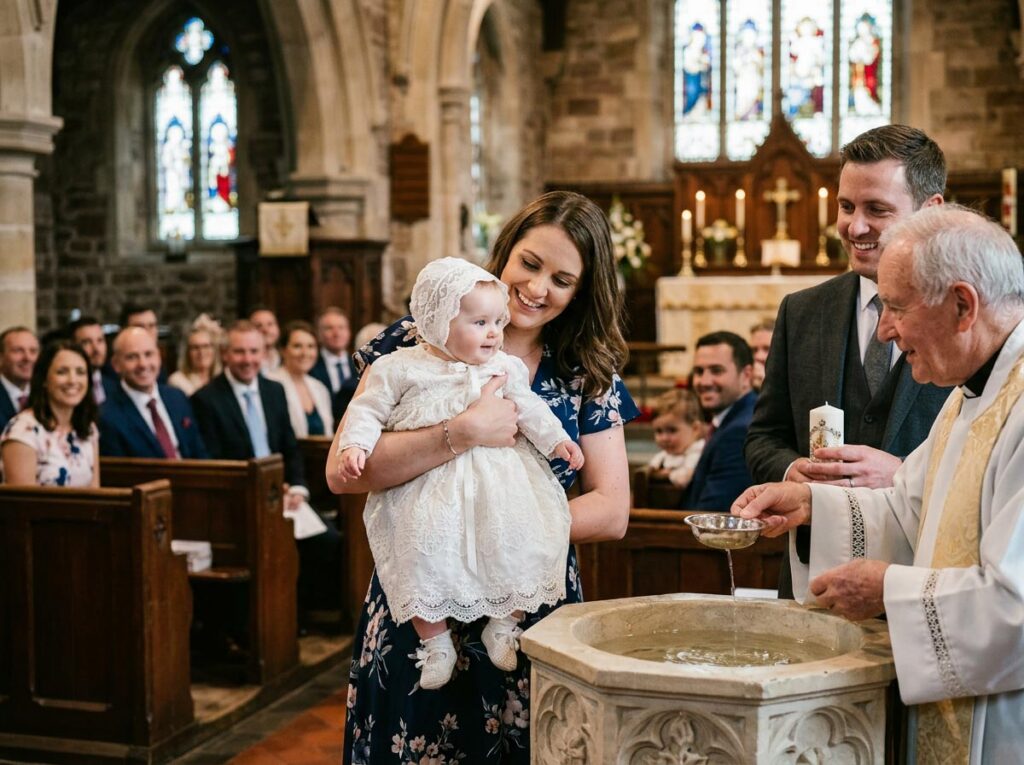 infant baptism clothes baby wearing christening outfit