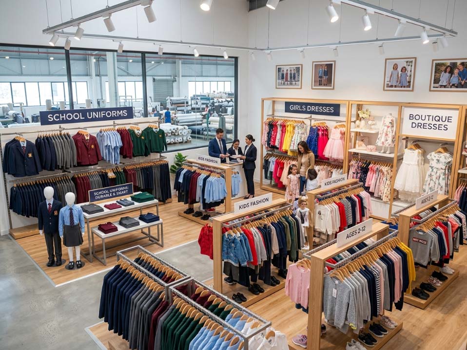 kids school uniforms modern campus style