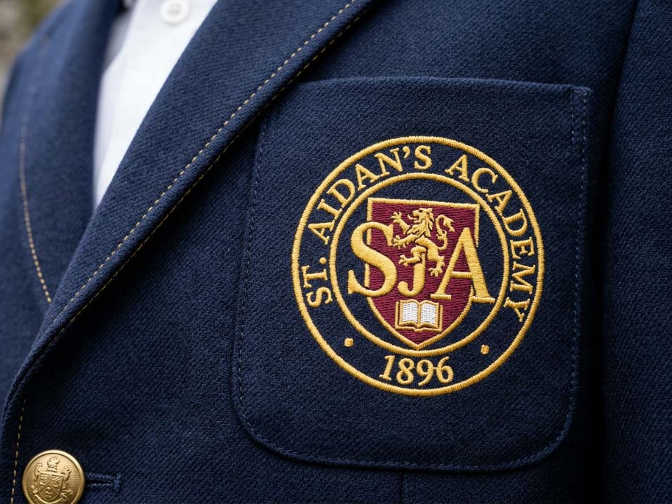 school uniform fabric stitching quality detail