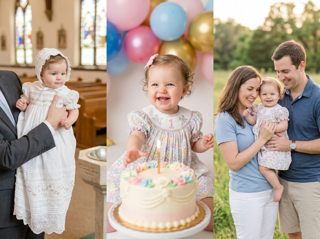 smocked baby clothes occasions baptism birthday family