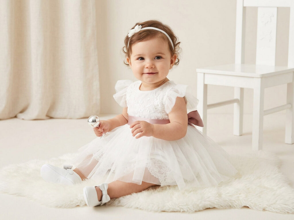 modern baptism dresses baby girl boutique style