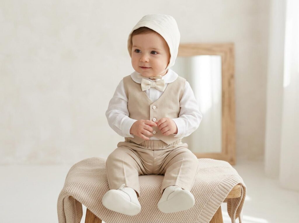 boys baptism outfit baby formal suit christening clothes