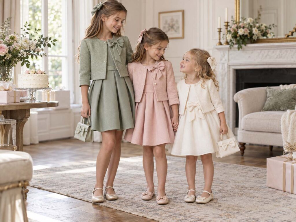 Coordinated dresses and matching sets for sisters and family occasions.