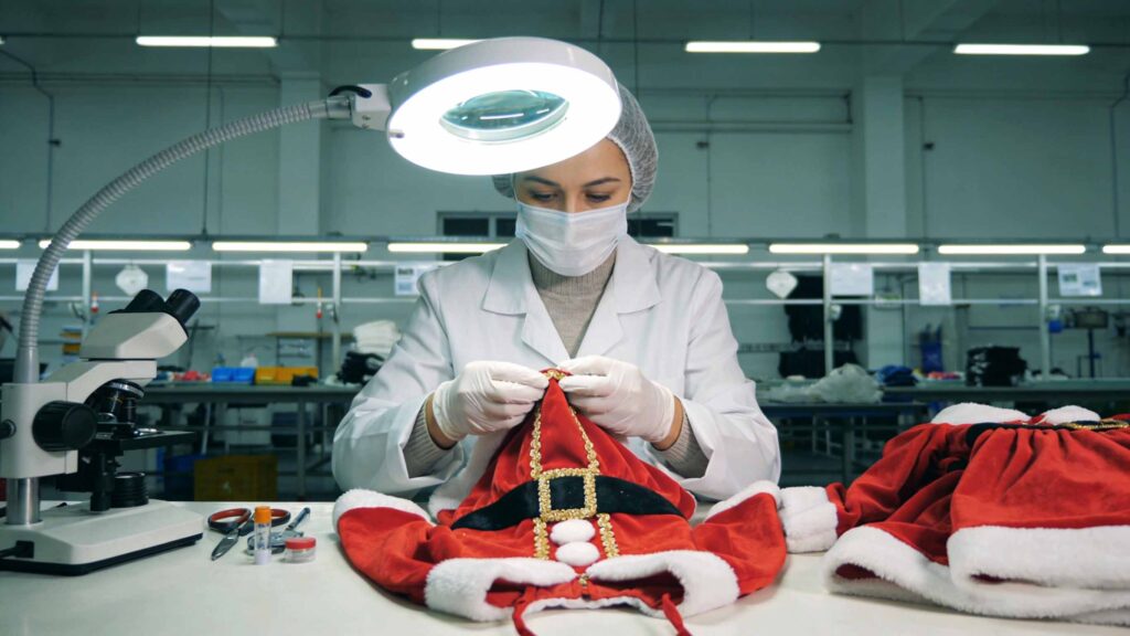 OEKO-TEX certified babywear fabrics used for safe and high-quality Baby Christmas outfits.