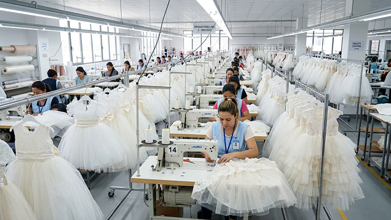 Flower Girl Dress Production Line