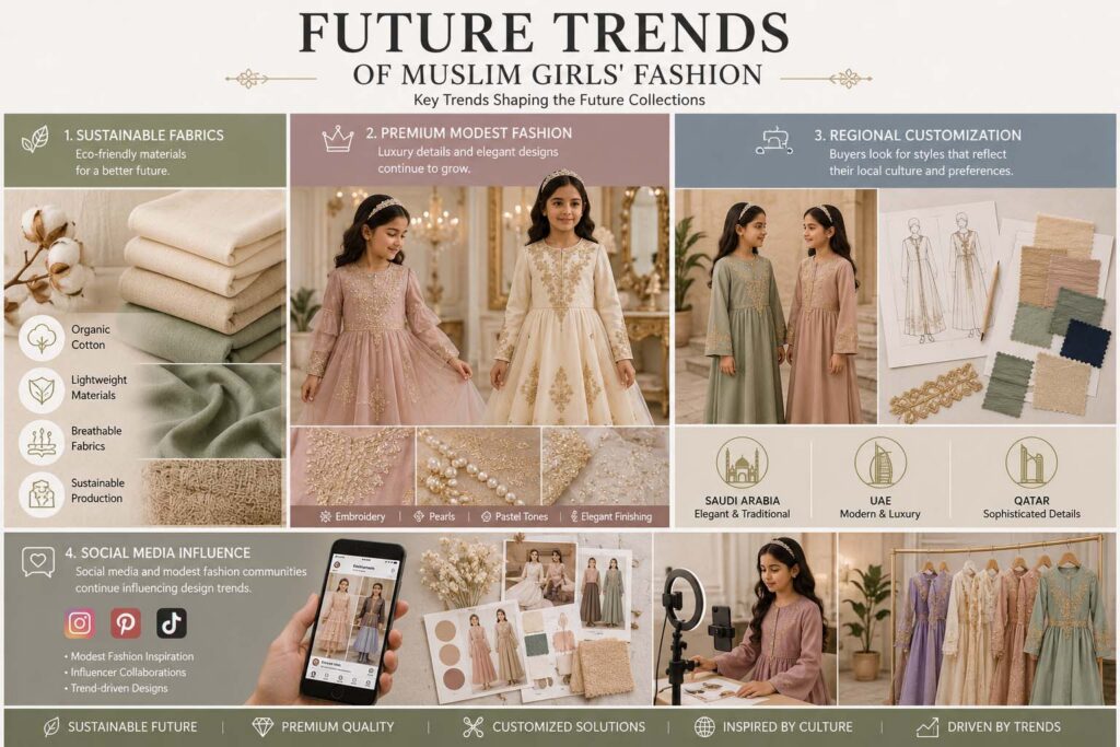 Future trends of Muslim girls fashion in Middle East markets
