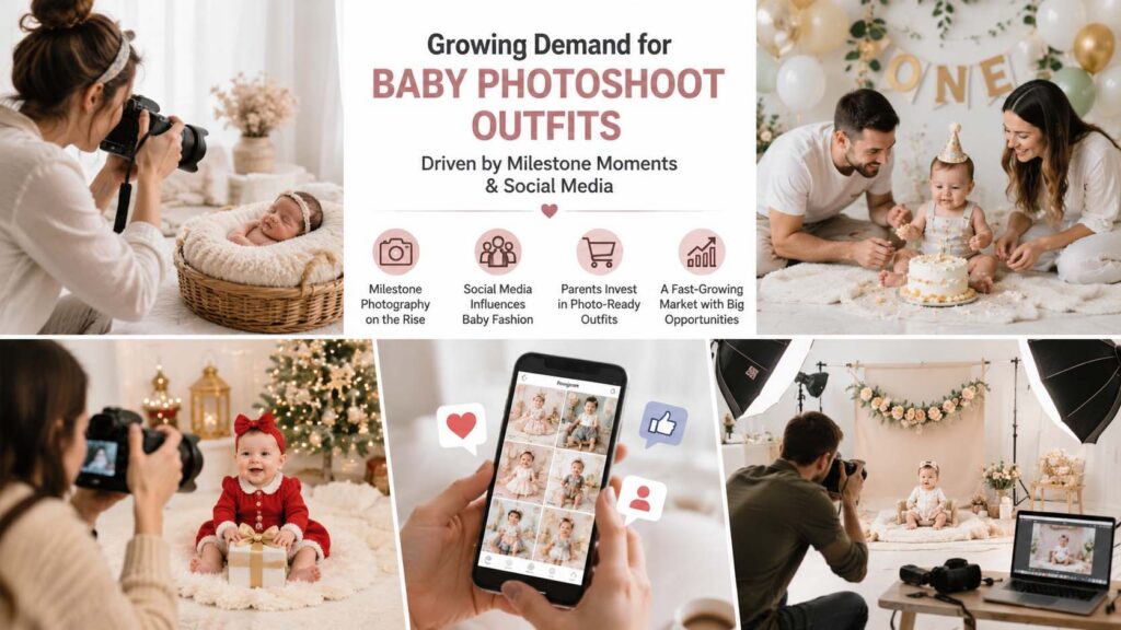 Growing demand for baby photoshoot outfits driven by milestone photography and social media