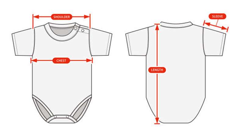 Guide to baby clothing sizes and measurements