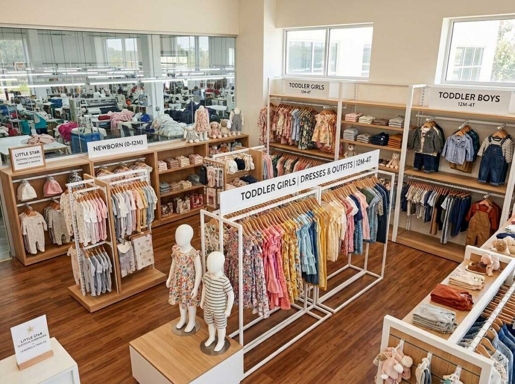 baby clothing manufacturer showroom