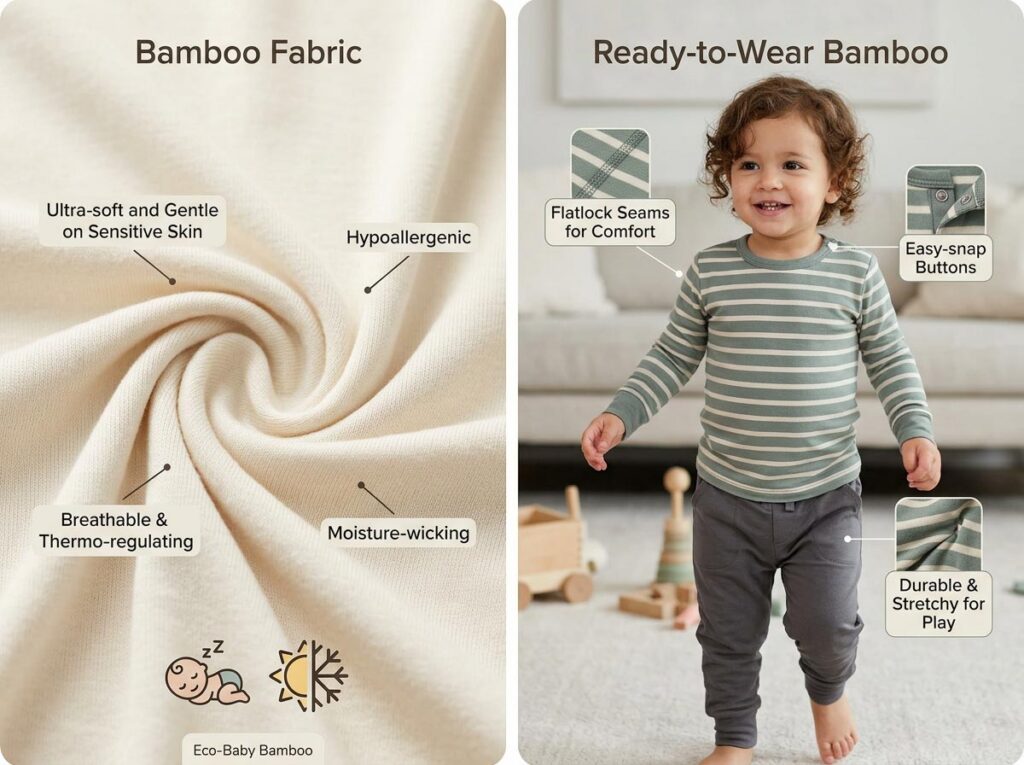 bamboo fabric baby clothes supplier