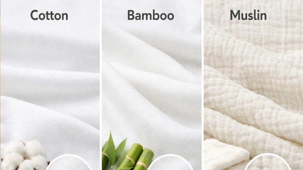 best fabrics for baby clothes comparison cotton bamboo muslin