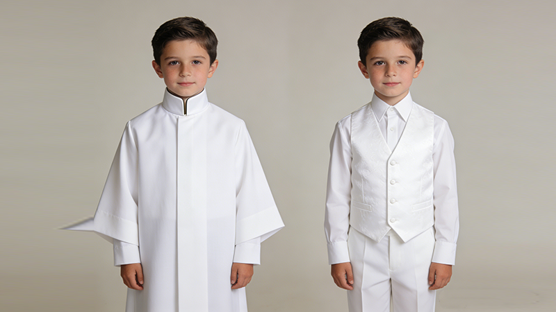 Boys First Communion suits collection in white