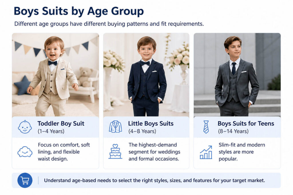 boys suits by age group toddler little boys teens suit guide