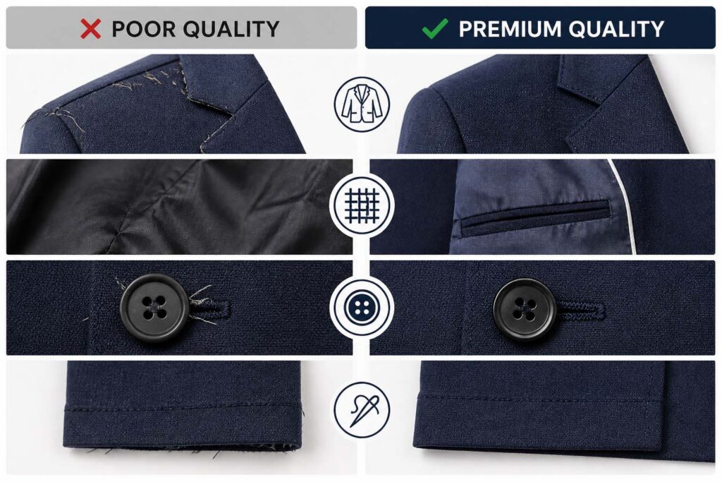 boys suits quality comparison poor vs premium