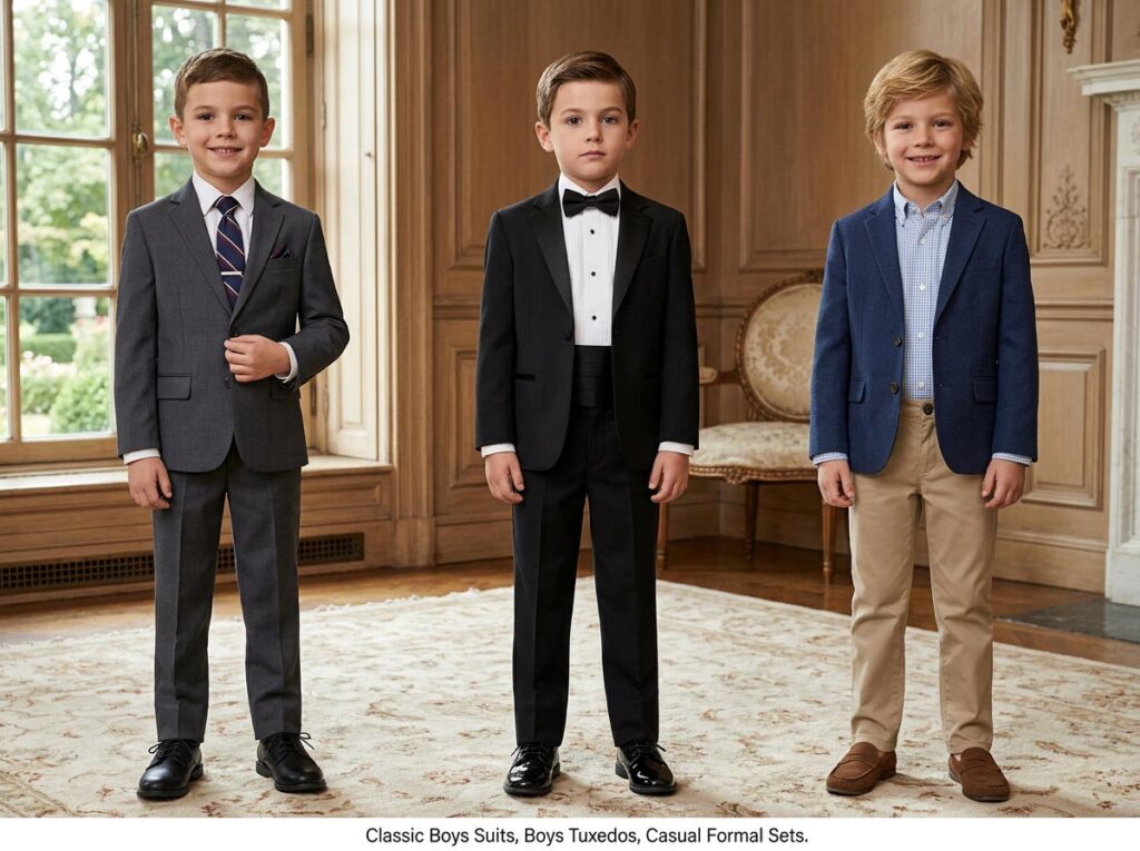 boys suits styles comparison for different occasions