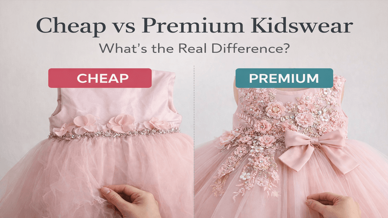 cheap vs premium kidswear comparison girls dress quality
