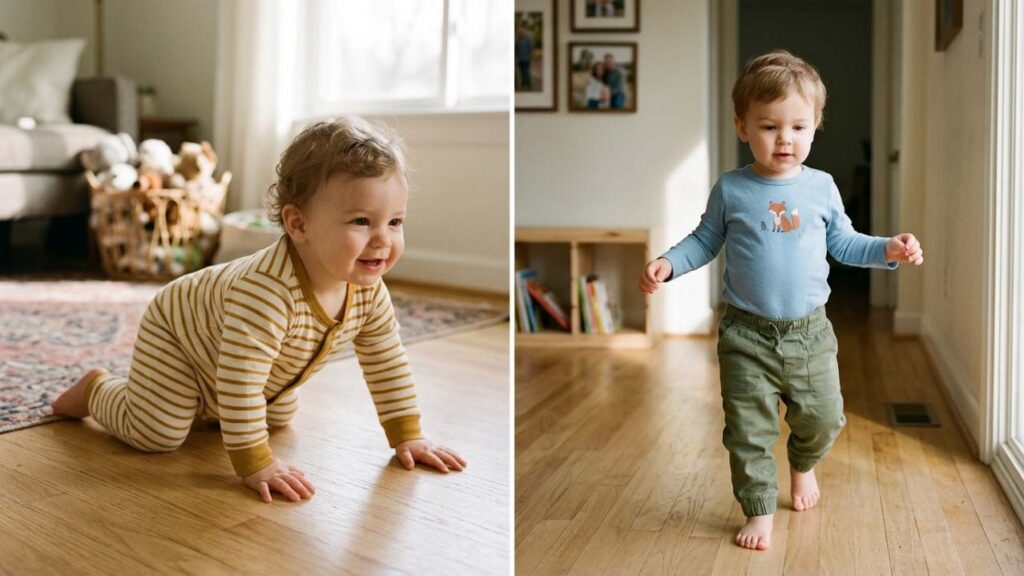 difference between 12 months baby clothes and 1T toddler size