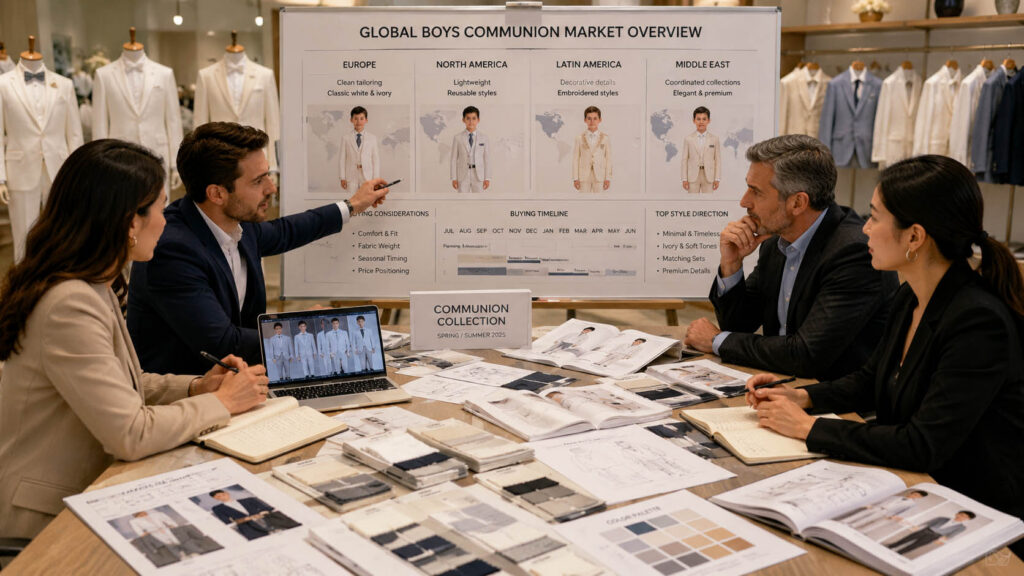 Global boys Communion clothing trends influencing retail buying plans