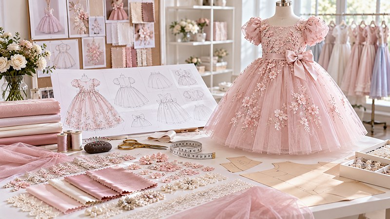 OEM children’s clothing development with custom design, fabrics and garment samples