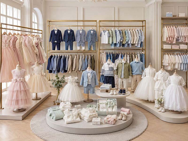 Girls’, boys’ and baby clothing available from one kidswear supplier