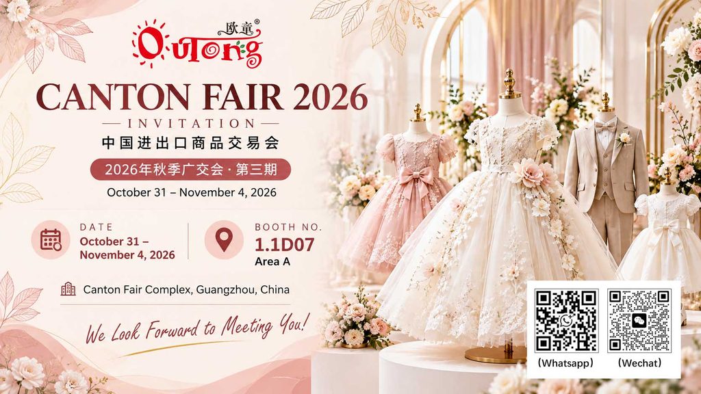 Outong Fashion Canton Fair 2026 invitation for Phase 3, October 31 to November 4, Booth 1.1D07, Area A, Guangzhou.