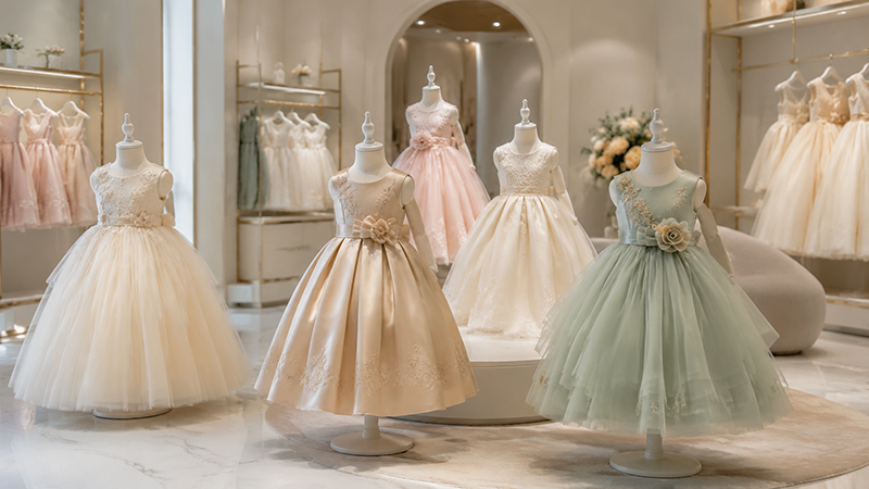 A premium girls’ dress brand is not created simply by using expensive materials or adding more decorations. A strong brand impression comes from the combination of thoughtful design, quality fabrics, refined details, and consistent product experience. For retailers, boutique owners, and children’s fashion brands, creating a premium collection means choosing products that attract customers while maintaining reliable quality and brand identity. Behind every successful children’s fashion brand is a clear product strategy and a manufacturing partner who understands how quality is developed from concept to finished product.