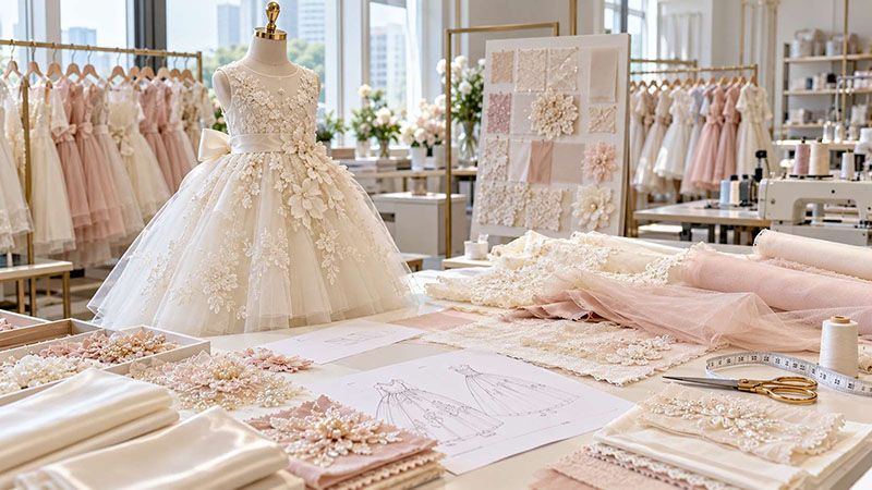 Fabric cutting and material planning for custom kidswear production