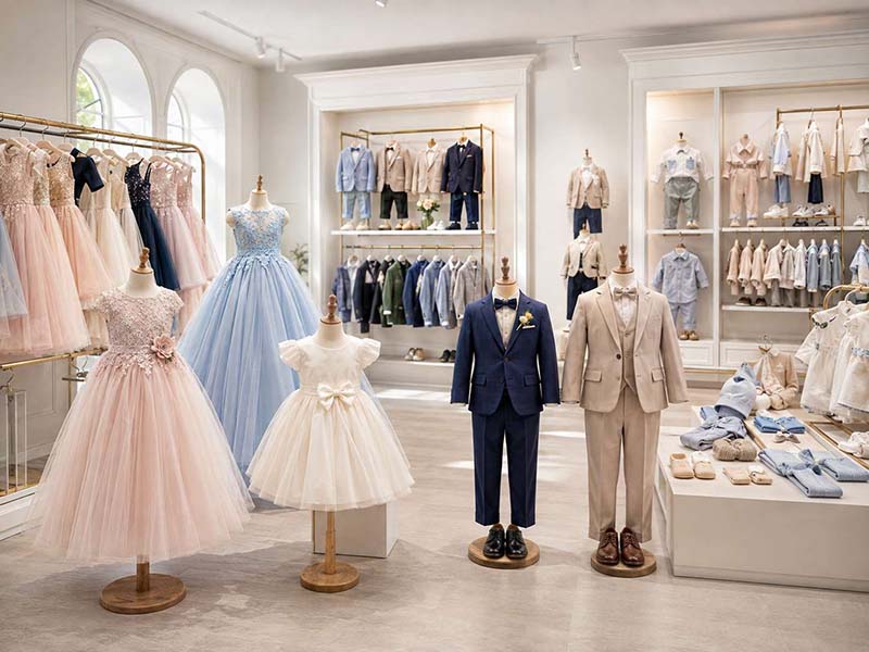 Ready-stock children’s clothing collection for online retailers