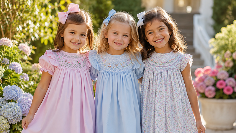 Smocked dress vs regular dress comparison in children's fashion