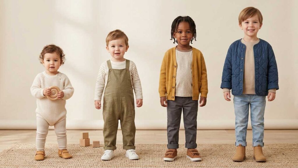 toddler age stages 1 year to 4 years clothing sizes