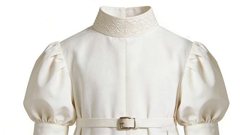 White Communion outfit details